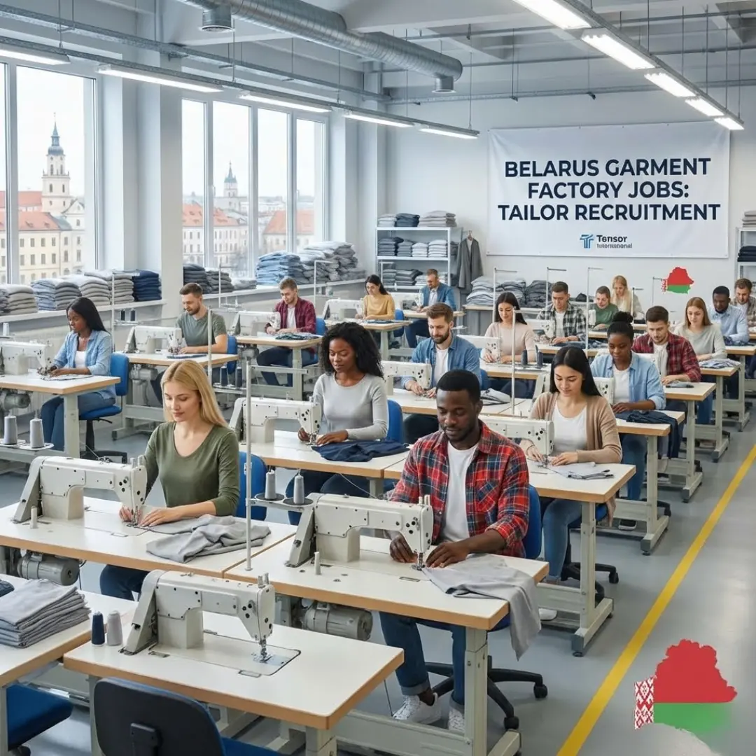 Urgent Recruitment: Belarus Garment Factory Jobs – Tailor Vacancy (550–850 USD Salary, 2-Year Contract)