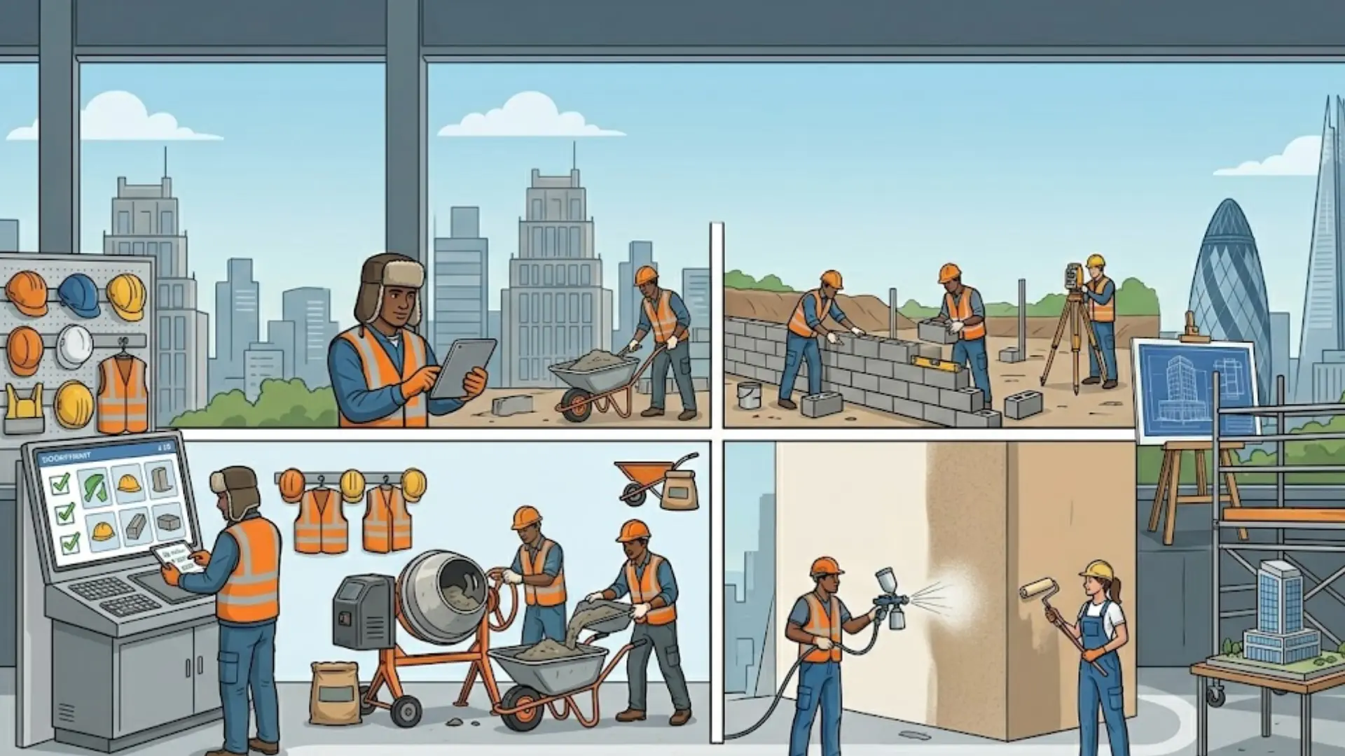 Construction jobs in Russia mason painter helper 50000 rubles salary accommodation